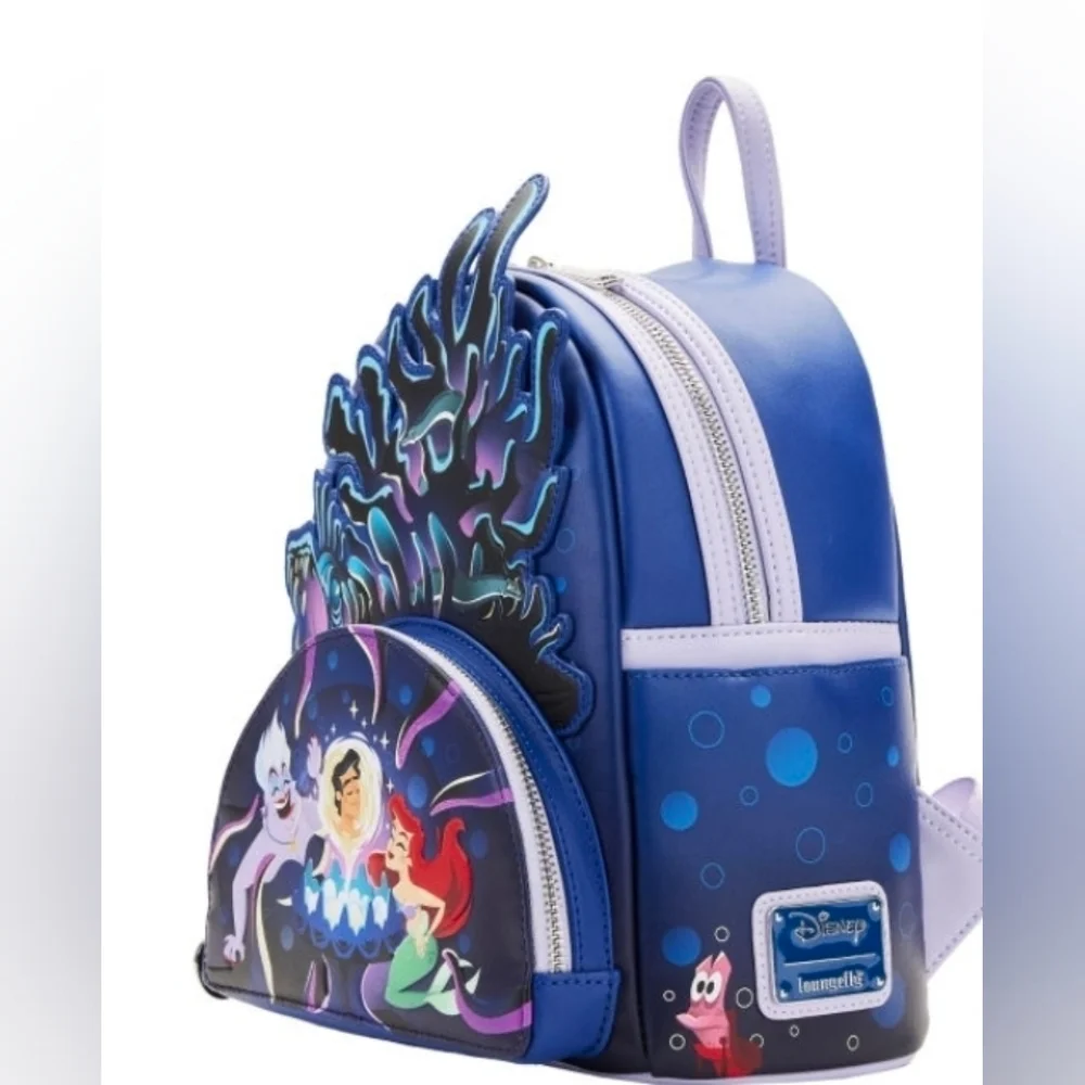 DISNEY LOUNGEFLY THE LITTLE MERMAID URSULA LAIR MINI BACKPACK